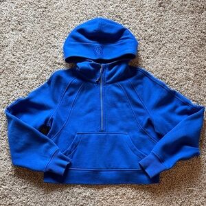 Lululemon Scuba Oversized Half-Zip Hoodie in Cerulean Blue XS/S